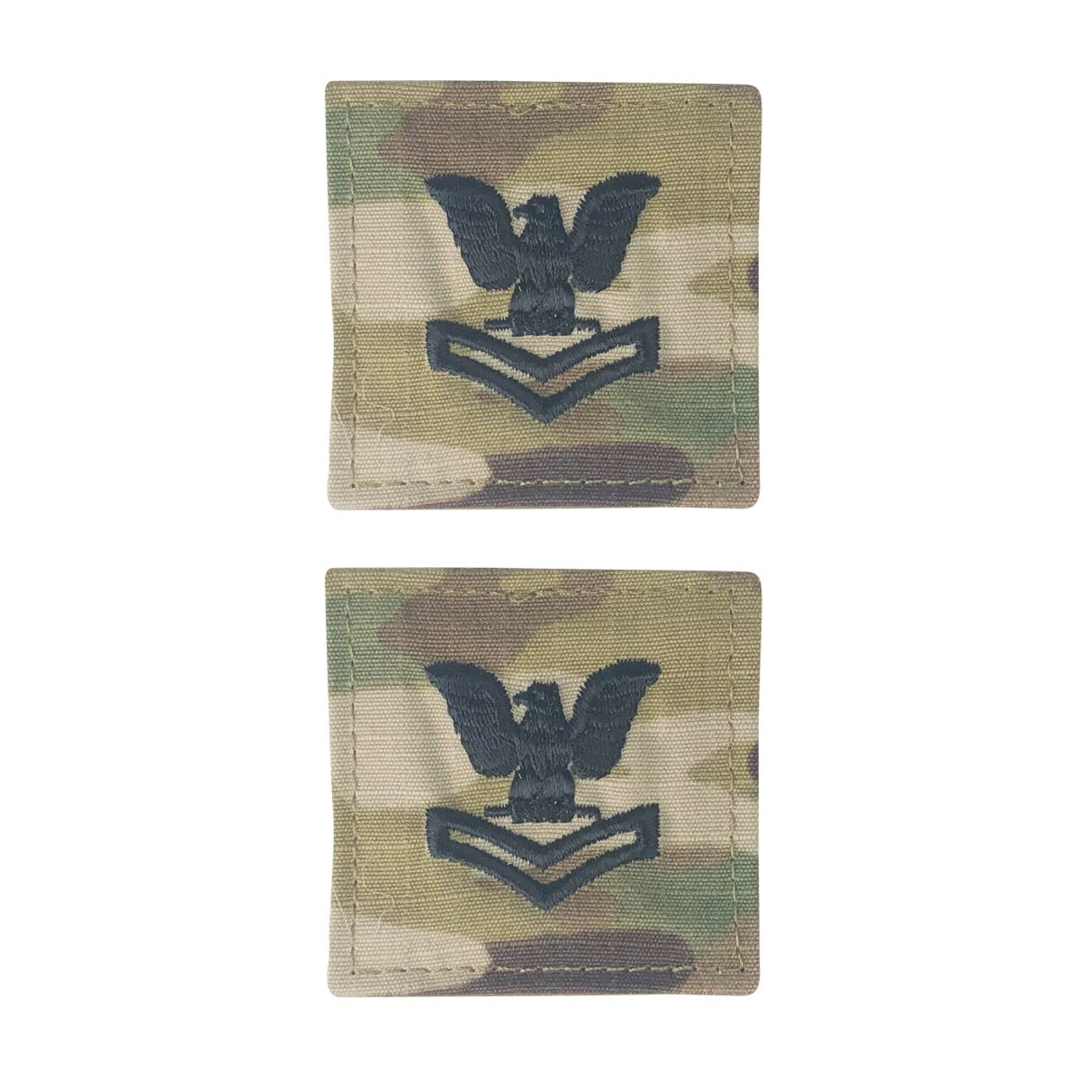Navy Embroidered OCP with Hook: E5 Petty Officer 2nd Class PO2 - Hooyah Woodworks LLC