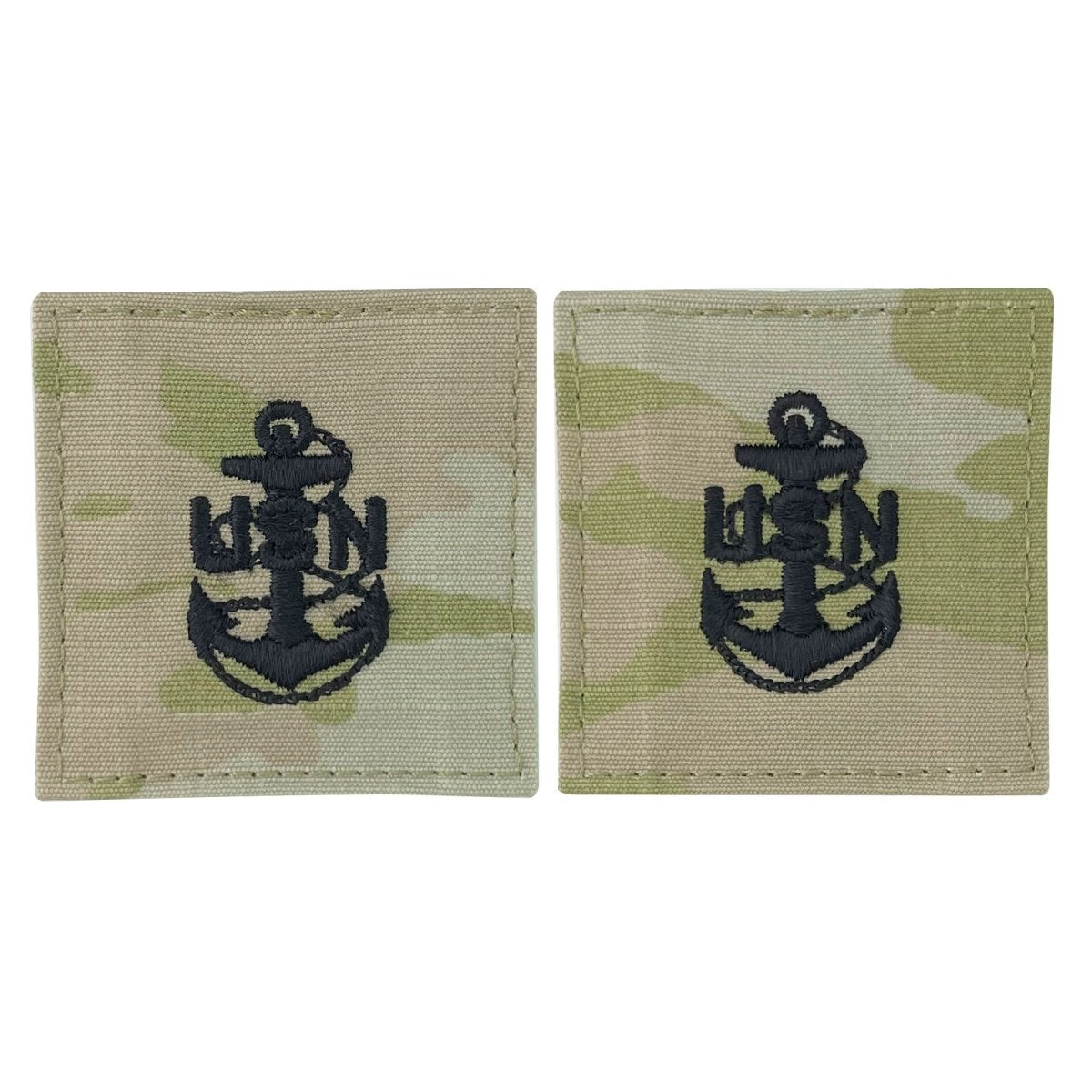 Navy Embroidered OCP with Hook: E7 Chief Petty Officer CPO - Hooyah Woodworks LLC