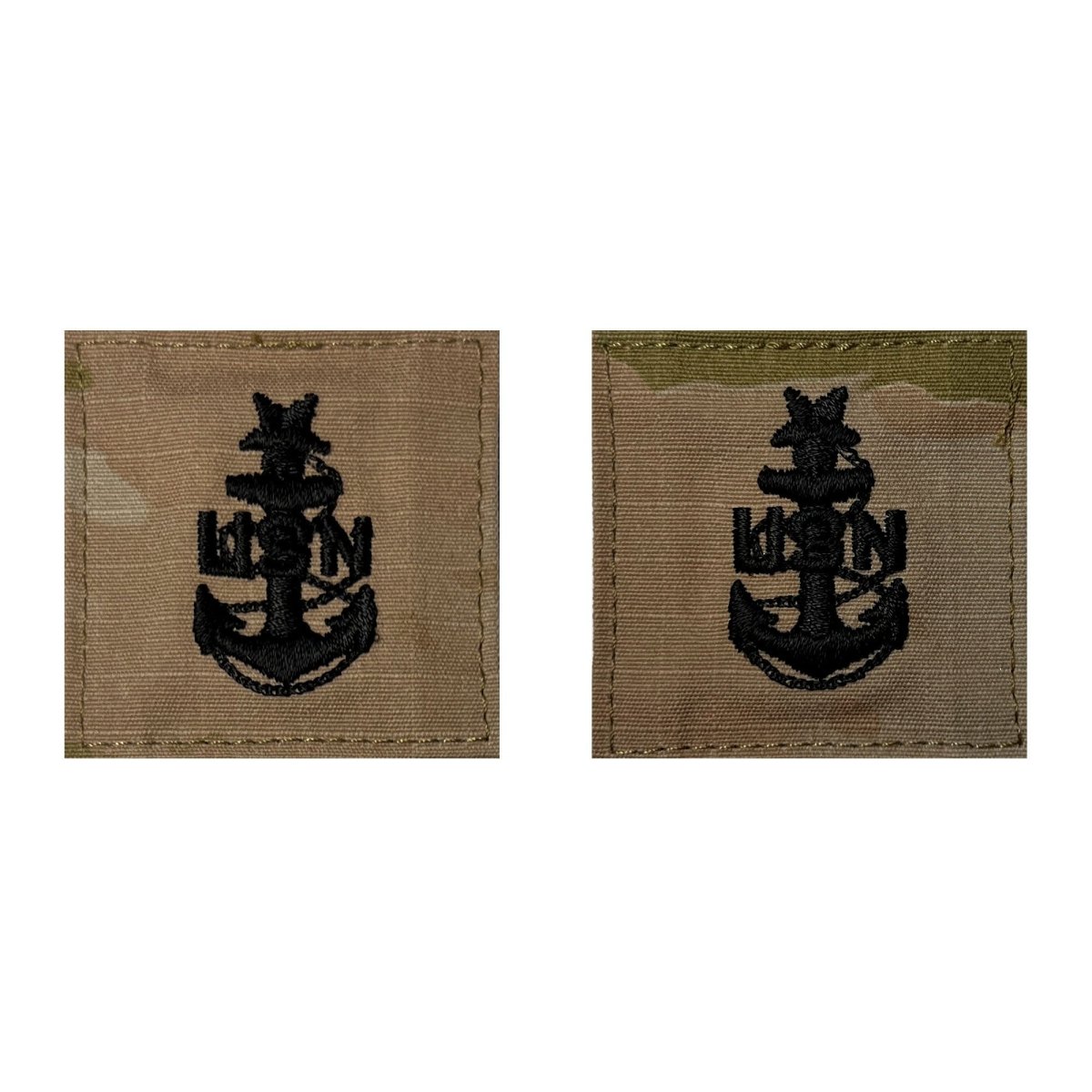 Navy Embroidered OCP with Hook: E8 Senior Chief Petty Officer SCPO - Hooyah Woodworks LLC