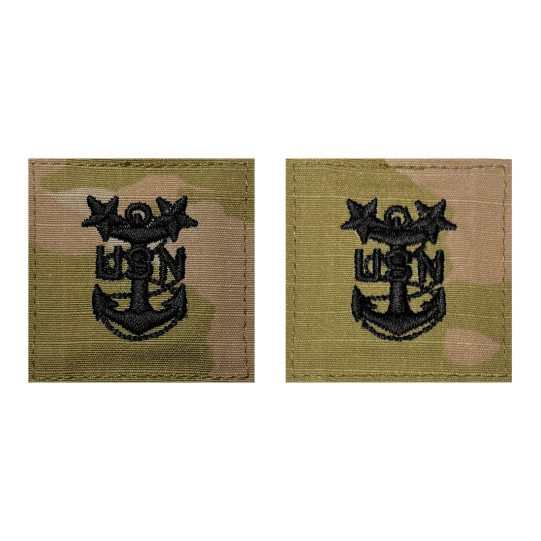 Navy Embroidered OCP with Hook: E9 Master Chief Petty Officer MCPO - Hooyah Woodworks LLC