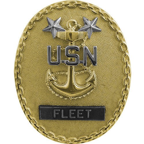 Navy Identification Badge: Fleet Master E9 CPO - regulation size - Hooyah Woodworks LLC