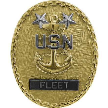 Navy Identification Badge: Fleet Master E9 CPO - regulation size - Hooyah Woodworks LLC