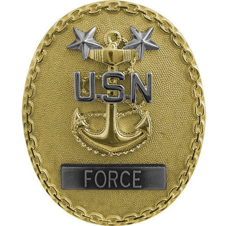 Navy Identification Badge: Force Master E9 CPO - regulation size - Hooyah Woodworks LLC