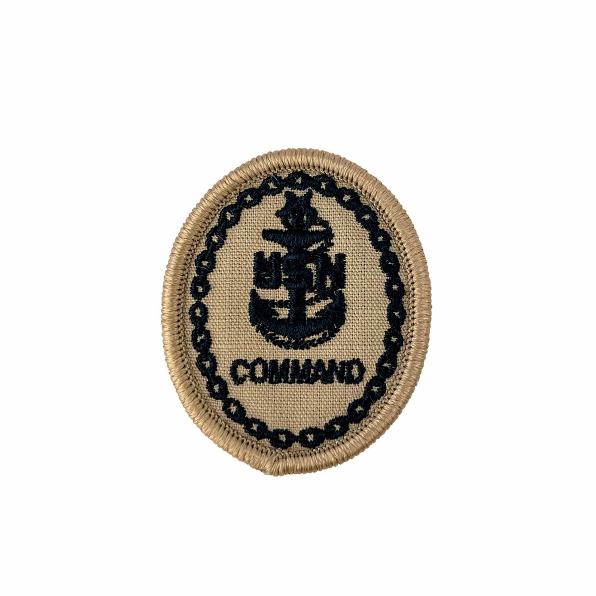 Navy Khaki 2 Piece Organizational Clothing (2 POC) Badge: E-8 Command - Hooyah Woodworks LLC