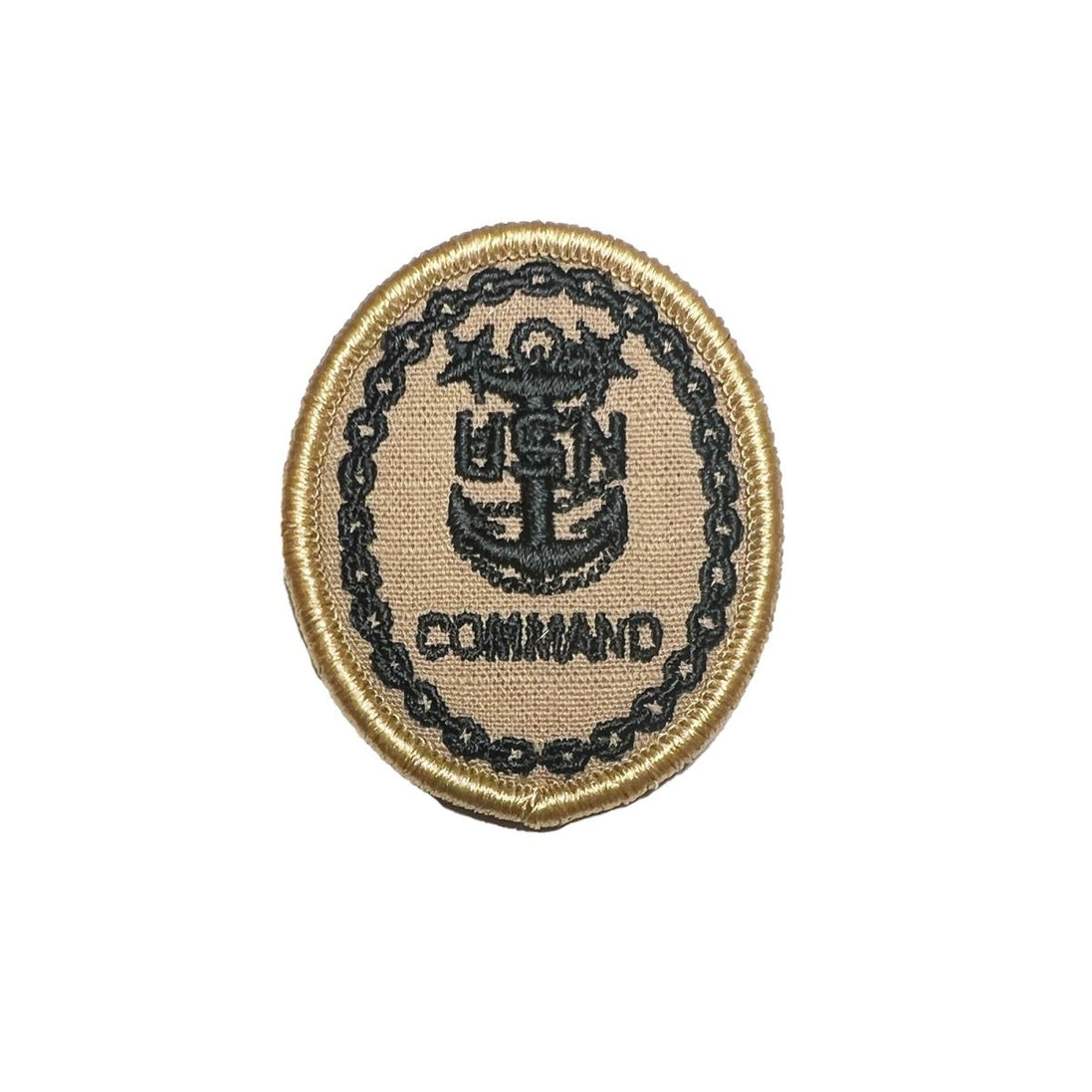Navy Khaki 2 Piece Organizational Clothing (2 POC) Badge: E-9 Command - Hooyah Woodworks LLC