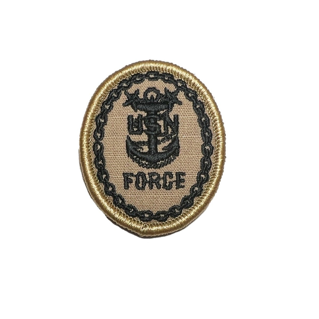 Navy Khaki 2 Piece Organizational Clothing (2 POC) Badge: E-9 Force - Hooyah Woodworks LLC