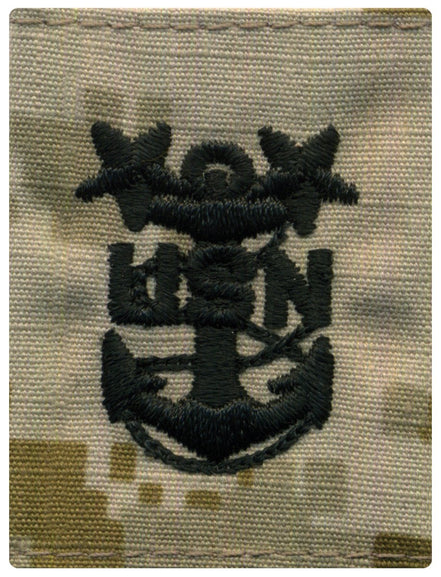 Navy Parka Tab Device: Desert Digital Embroidered E9 Master Chief Petty Officer - Hooyah Woodworks LLC