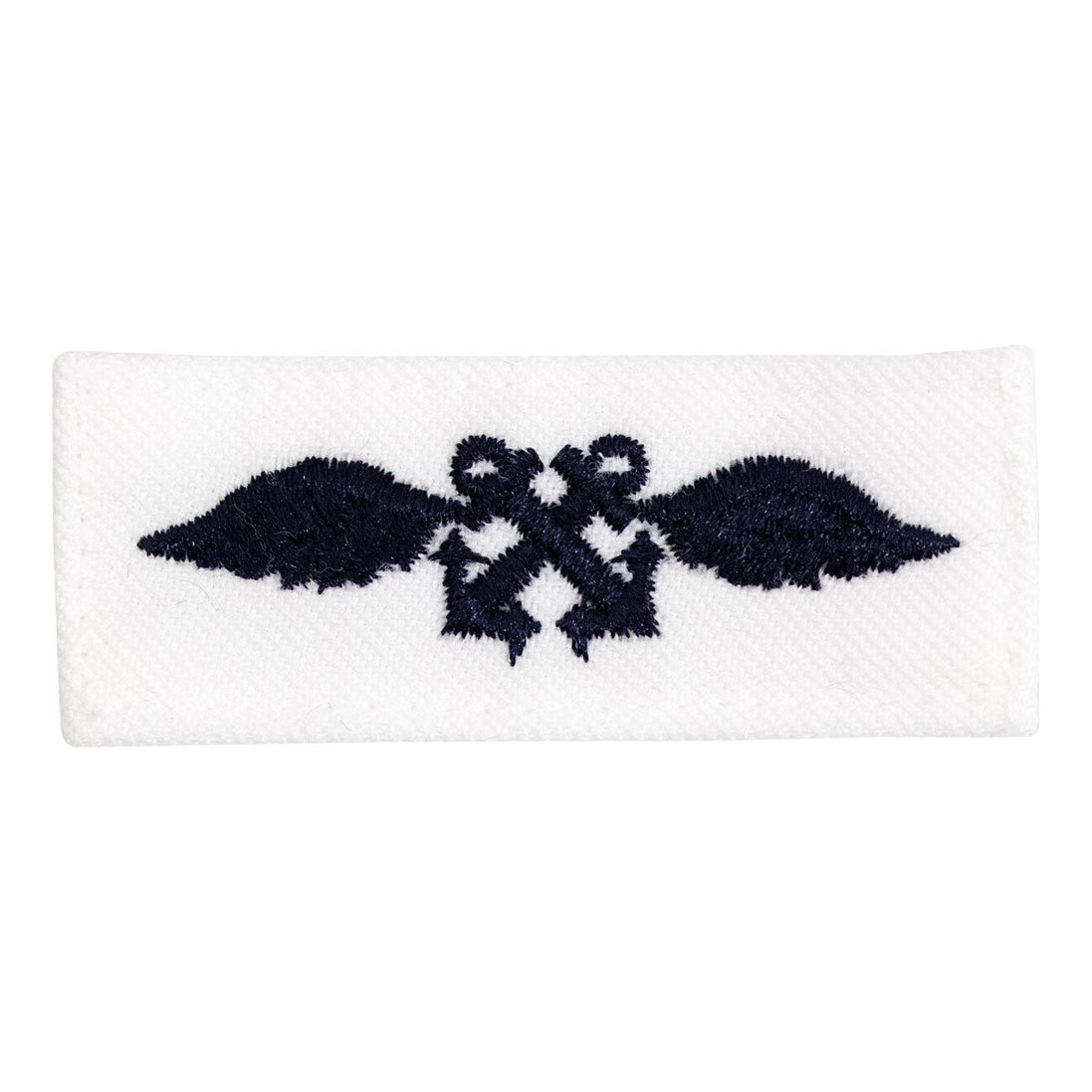 Navy Rating Badge: Striker Mark for AB Aviation Boatswains Mate - white CNT for dress uniforms - Hooyah Woodworks LLC