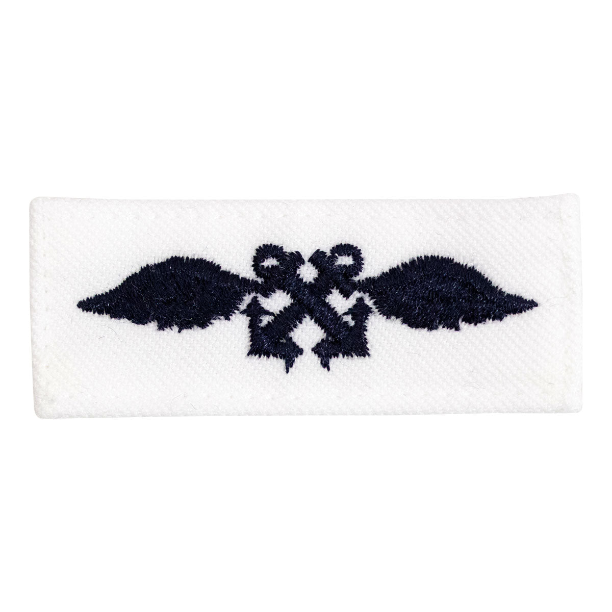 Navy Rating Badge: Striker Mark for AB Aviation Boatswains Mate - white CNT for dress uniforms - Hooyah Woodworks LLC