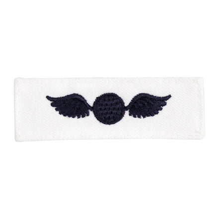 Navy Rating Badge: Striker Mark for AE Aviation Electricians Mate - white CNT for dress uniforms - Hooyah Woodworks LLC