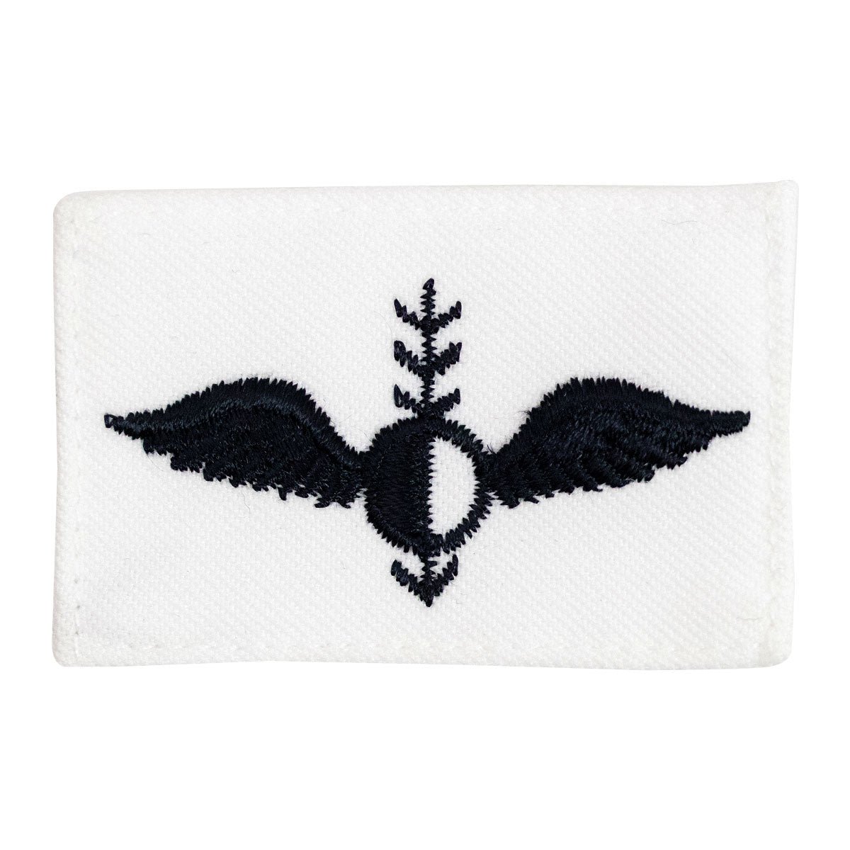 Navy Rating Badge: Striker Mark for AG Aerographers Mate - white CNT for dress uniforms - Hooyah Woodworks LLC