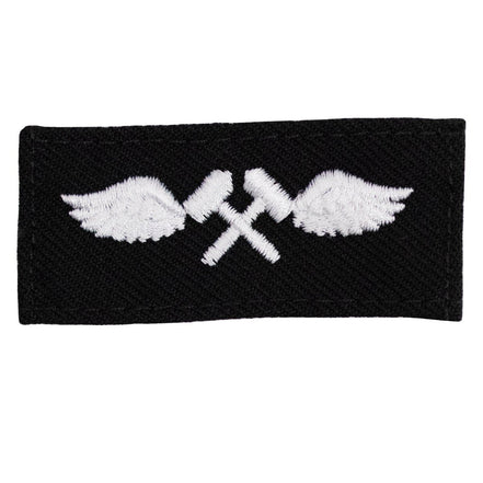 Navy Rating Badge: Striker Mark for AM Aviation Structural Mechanic - Serge for dress blue uniform - Hooyah Woodworks LLC
