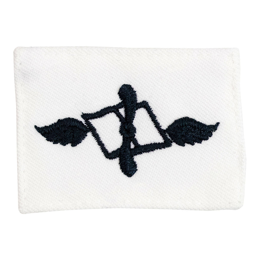 Navy Rating Badge: Striker Mark for AZ Aviation Maintenance Administration - white CNT for dress uniforms - Hooyah Woodworks LLC