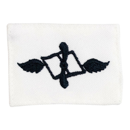 Navy Rating Badge: Striker Mark for AZ Aviation Maintenance Administration - white CNT for dress uniforms - Hooyah Woodworks LLC