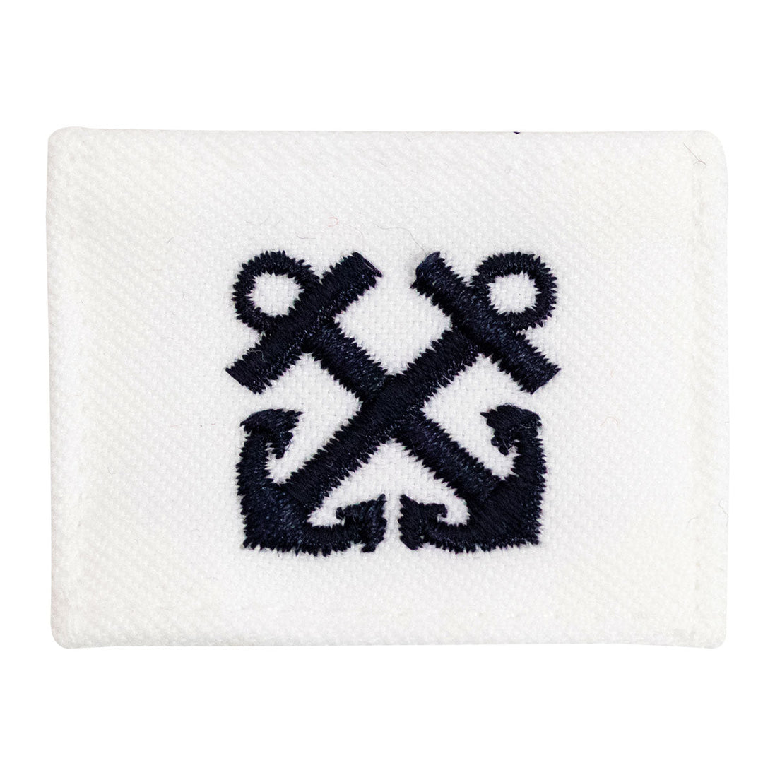 Navy Rating Badge: Striker Mark for BM Boatswains Mate - white CNT for dress uniforms - Hooyah Woodworks LLC