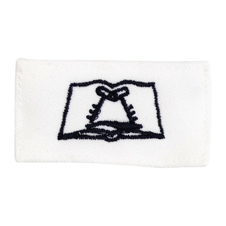 Navy Rating Badge: Striker Mark for CS Culinary Specialist - white CNT for dress uniforms - Hooyah Woodworks LLC