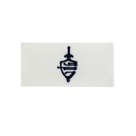 Navy Rating Badge: Striker Mark for CWT Cyber Warfare Technician - white CNT for dress uniforms - Hooyah Woodworks LLC