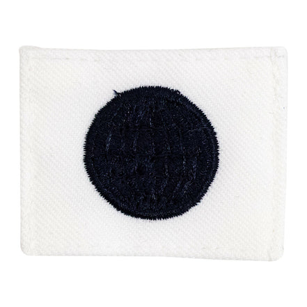 Navy Rating Badge: Striker Mark for EM Electricians Mate - white CNT for dress uniforms - Hooyah Woodworks LLC