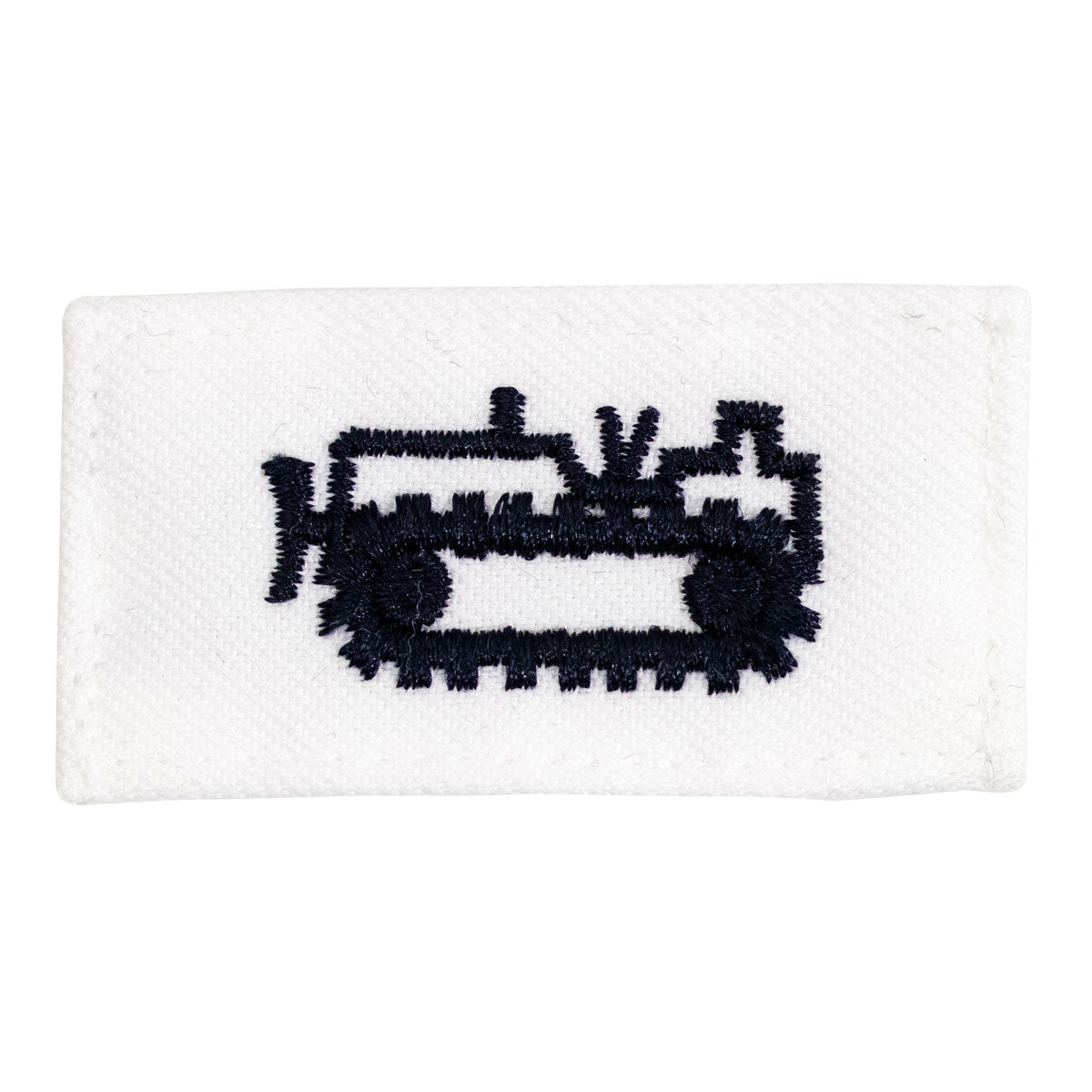 Navy Rating Badge: Striker Mark for EO Equipment Operator - white CNT for dress uniforms - Hooyah Woodworks LLC