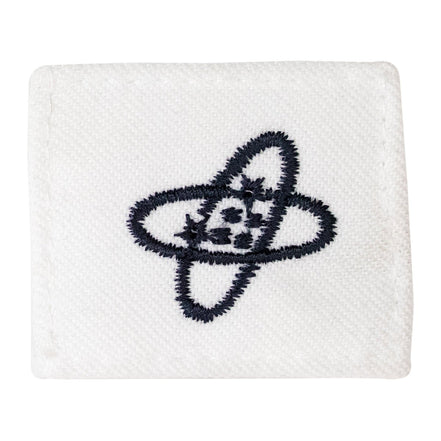 Navy Rating Badge: Striker Mark for ET Electronics Technician - white CNT for dress uniforms - Hooyah Woodworks LLC