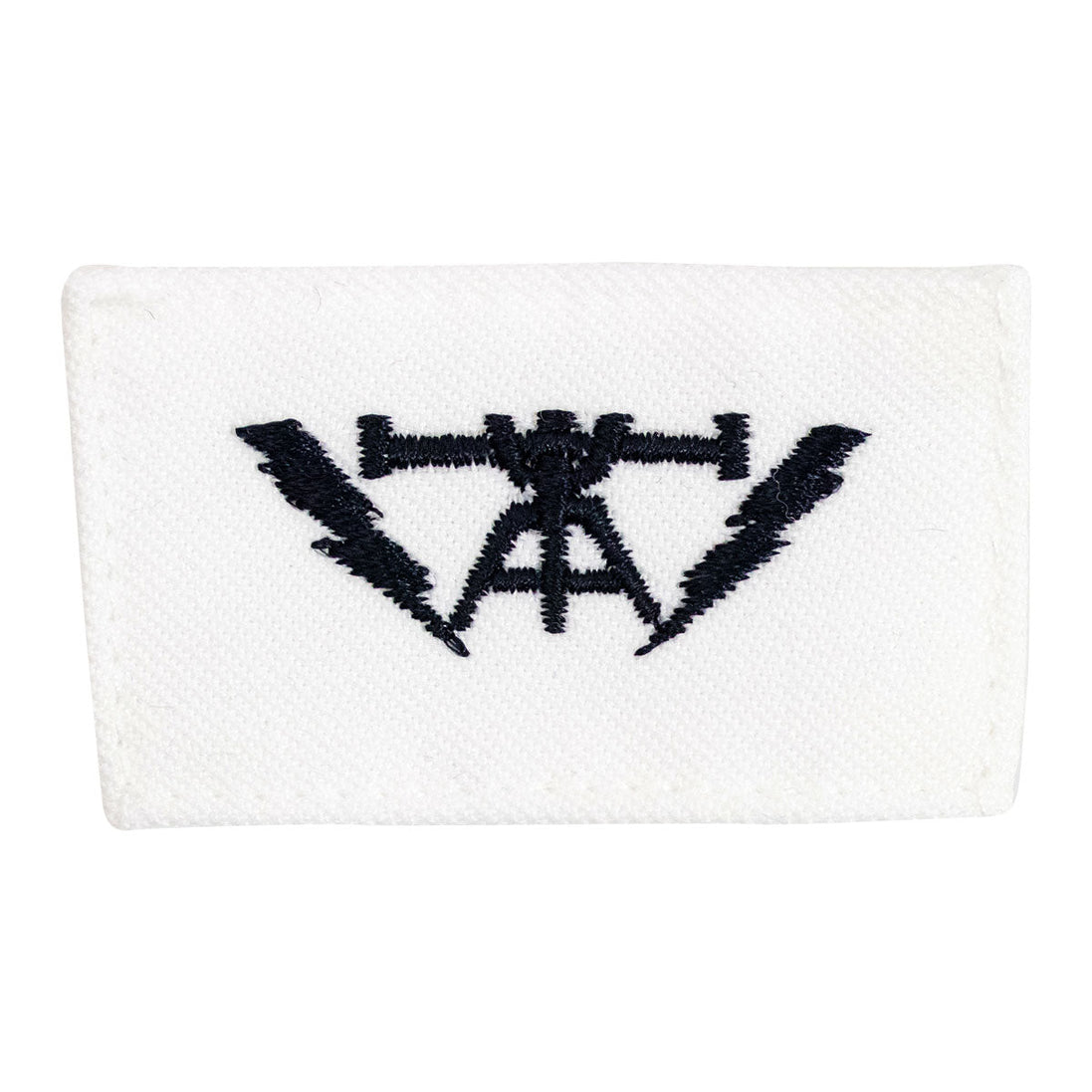 Navy Rating Badge: Striker Mark for FC Fire Controlman - white CNT for dress uniforms - Hooyah Woodworks LLC