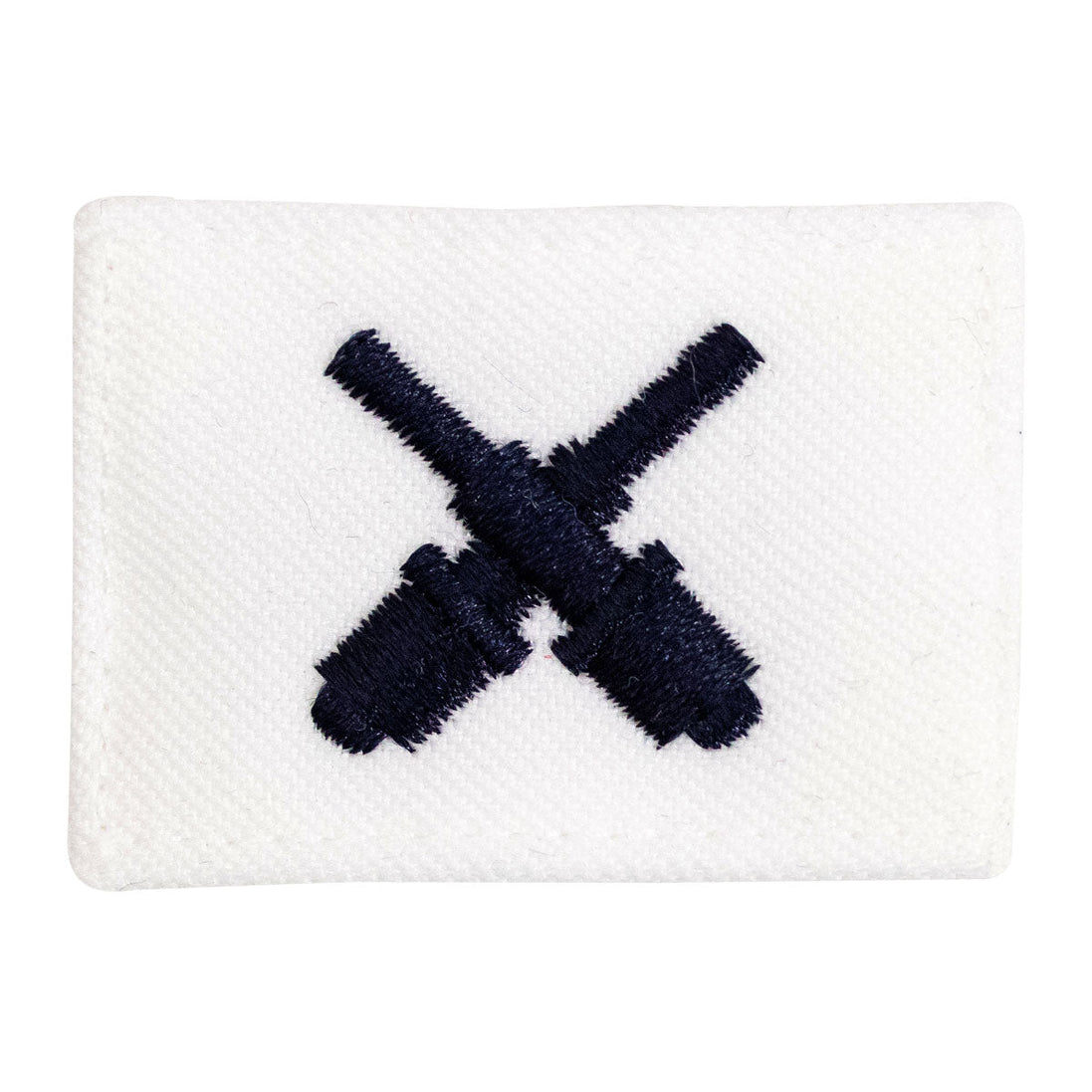Navy Rating Badge: Striker Mark for GM Gunners Mate - white CNT for dress uniforms - Hooyah Woodworks LLC
