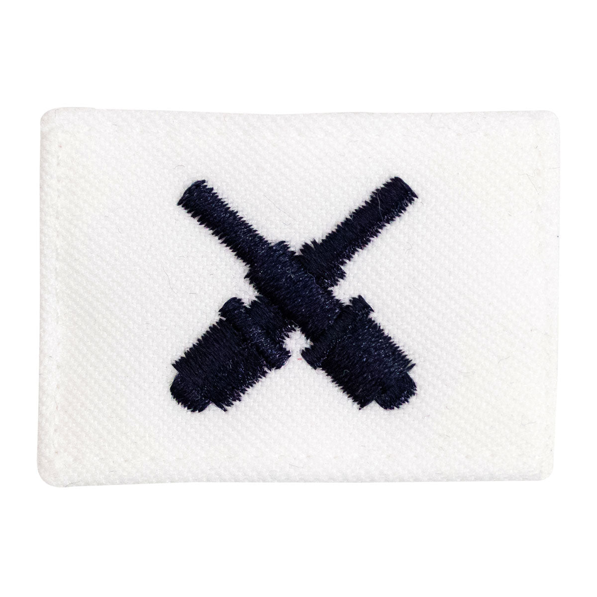 Navy Rating Badge: Striker Mark for GM Gunners Mate - white CNT for dress uniforms - Hooyah Woodworks LLC