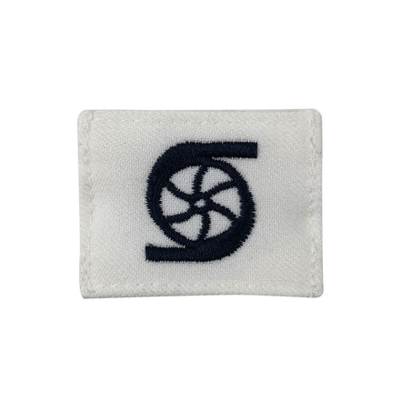 Navy Rating Badge: Striker Mark for GS Gas Turbine - white CNT for dress uniforms - Hooyah Woodworks LLC