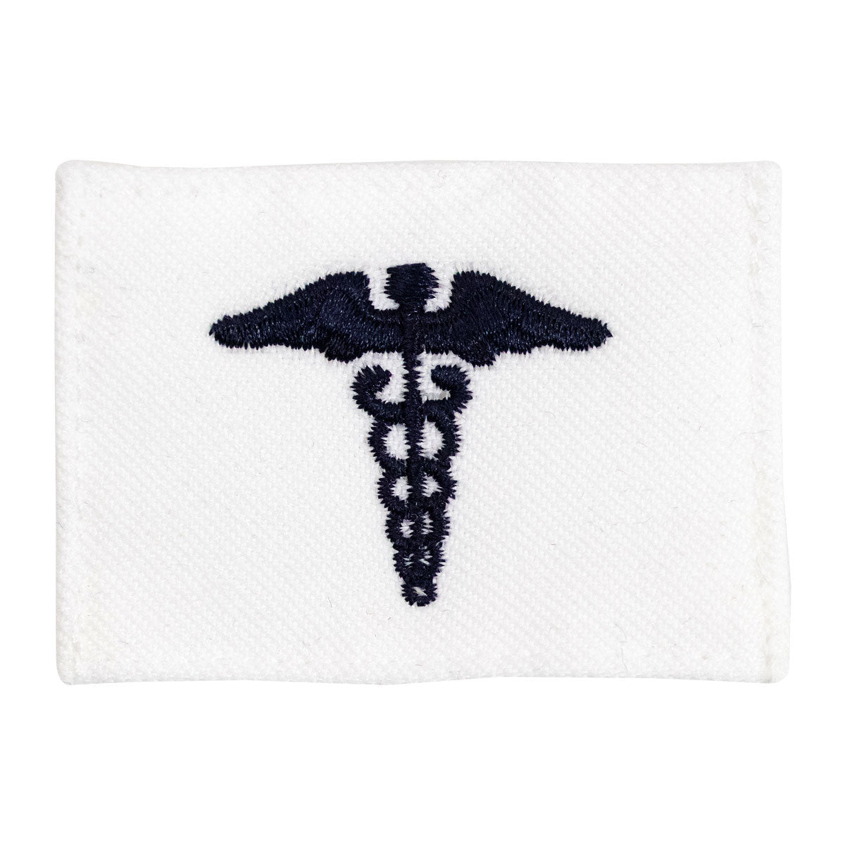 Navy Rating Badge: Striker Mark for HM Hospitalman - white CNT for dress uniforms - Hooyah Woodworks LLC