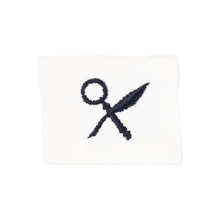 Navy Rating Badge: Striker Mark for IS Intelligence Specialist - white CNT for dress uniforms - Hooyah Woodworks LLC
