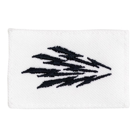 Navy Rating Badge: Striker Mark for IT Information Systems Technician - white CNT for dress uniforms - Hooyah Woodworks LLC