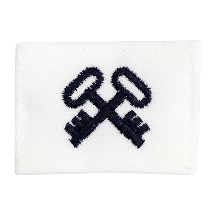 Navy Rating Badge: Striker Mark for LS Logistics- white CNT for dress uniforms - Hooyah Woodworks LLC