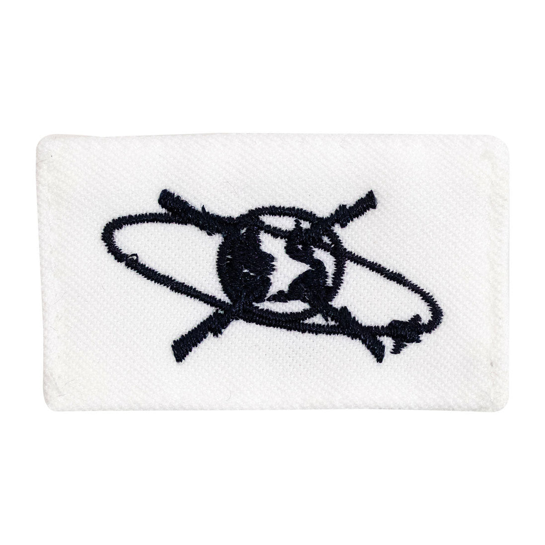 Navy Rating Badge: Striker Mark for MC Mass Communication Specialist - white CNT for dress uniforms - Hooyah Woodworks LLC