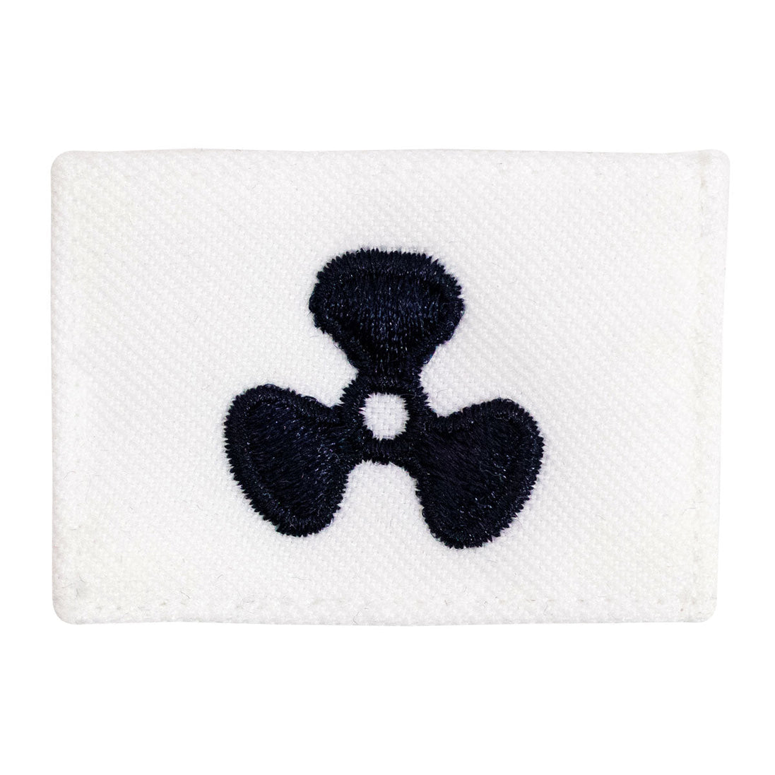 Navy Rating Badge: Striker Mark for MM Machinists Mate - white CNT for dress uniforms - Hooyah Woodworks LLC