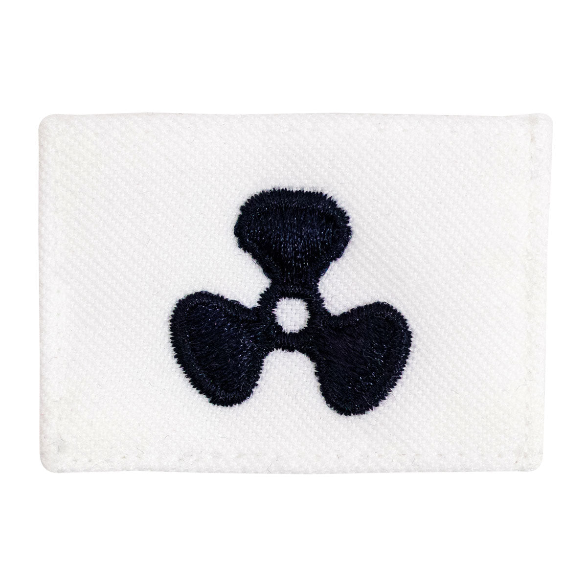 Navy Rating Badge: Striker Mark for MM Machinists Mate - white CNT for dress uniforms - Hooyah Woodworks LLC