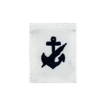 Navy Rating Badge: Striker Mark for NC Navy Counselor - white CNT for dress uniforms - Hooyah Woodworks LLC