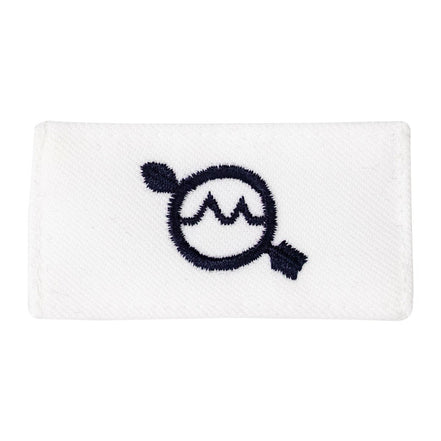 Navy Rating Badge: Striker Mark for OS Operations Specialist - white CNT for dress uniforms - Hooyah Woodworks LLC