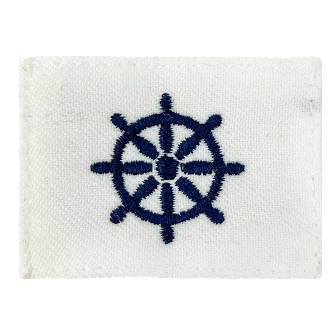Navy Rating Badge: Striker Mark for QM Quartermaster - white CNT for dress uniforms - Hooyah Woodworks LLC