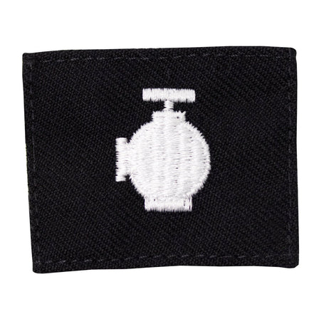 Navy Rating Badge: Striker Mark for UT Utilityman - Serge for dress blue uniform - Hooyah Woodworks LLC