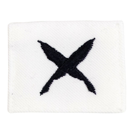 Navy Rating Badge: Striker Mark for YN Yeoman- white CNT for dress uniforms - Hooyah Woodworks LLC