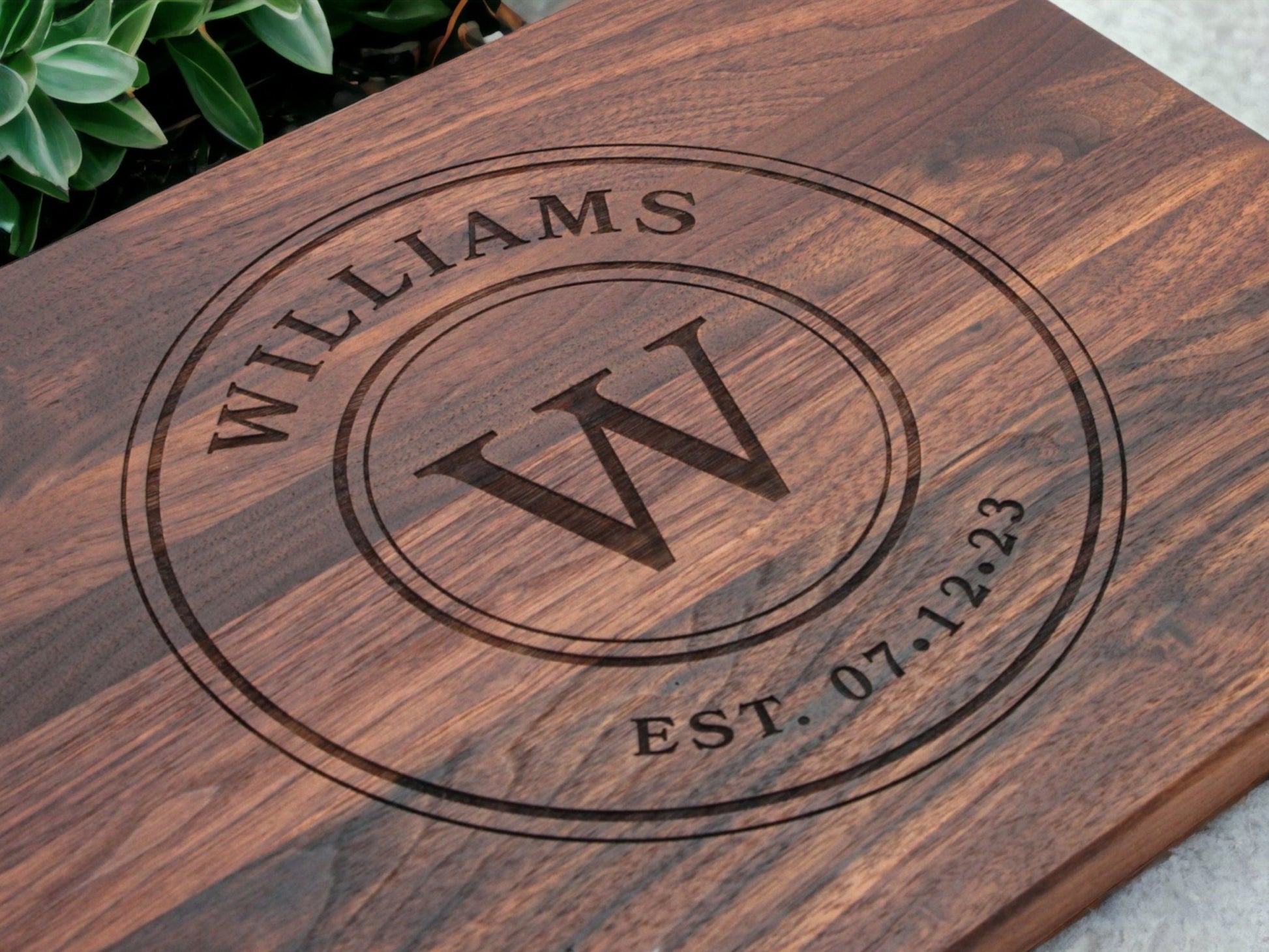Personalized Cutting Board Wedding Gift, Customize your Walnut and Maple Boards, Engraved Engagement Gift, Unique Bridal Shower Present - Hooyah Woodworks LLC