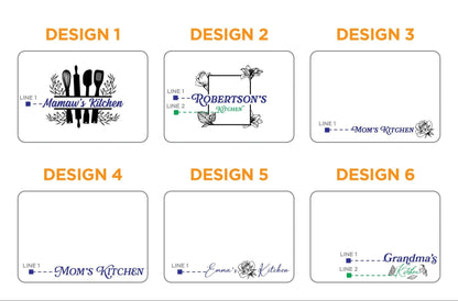 Personalized Mothers Day Cutting Board, Custom Gift for Wife, Monogrammed Gifts for her, Personalized Mother's Day Gift, USA Made - Hooyah Woodworks LLC