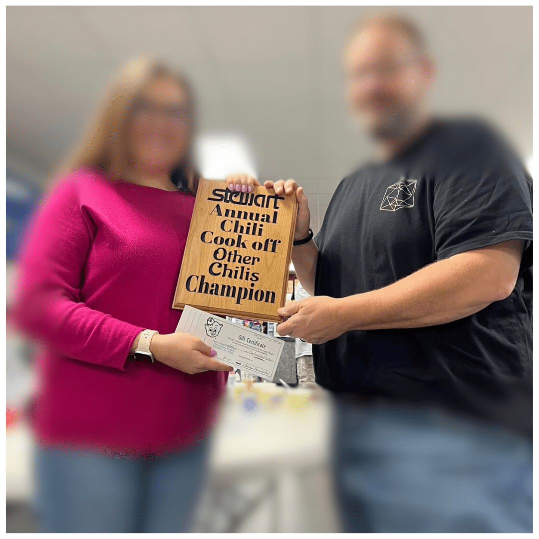 Plaque for contest winners or runners up