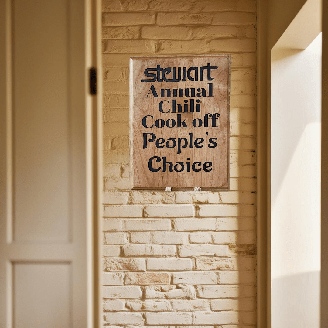 Plaque for Contest Winners or Runners Up - Hooyah Woodworks LLC