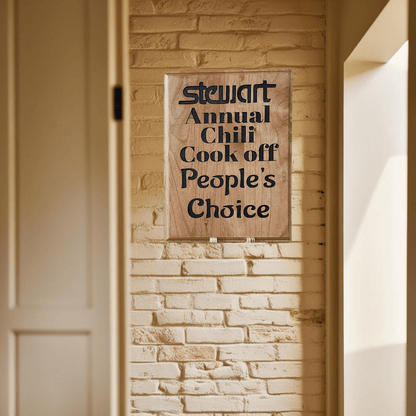 Plaque for Contest Winners or Runners Up - Hooyah Woodworks LLC