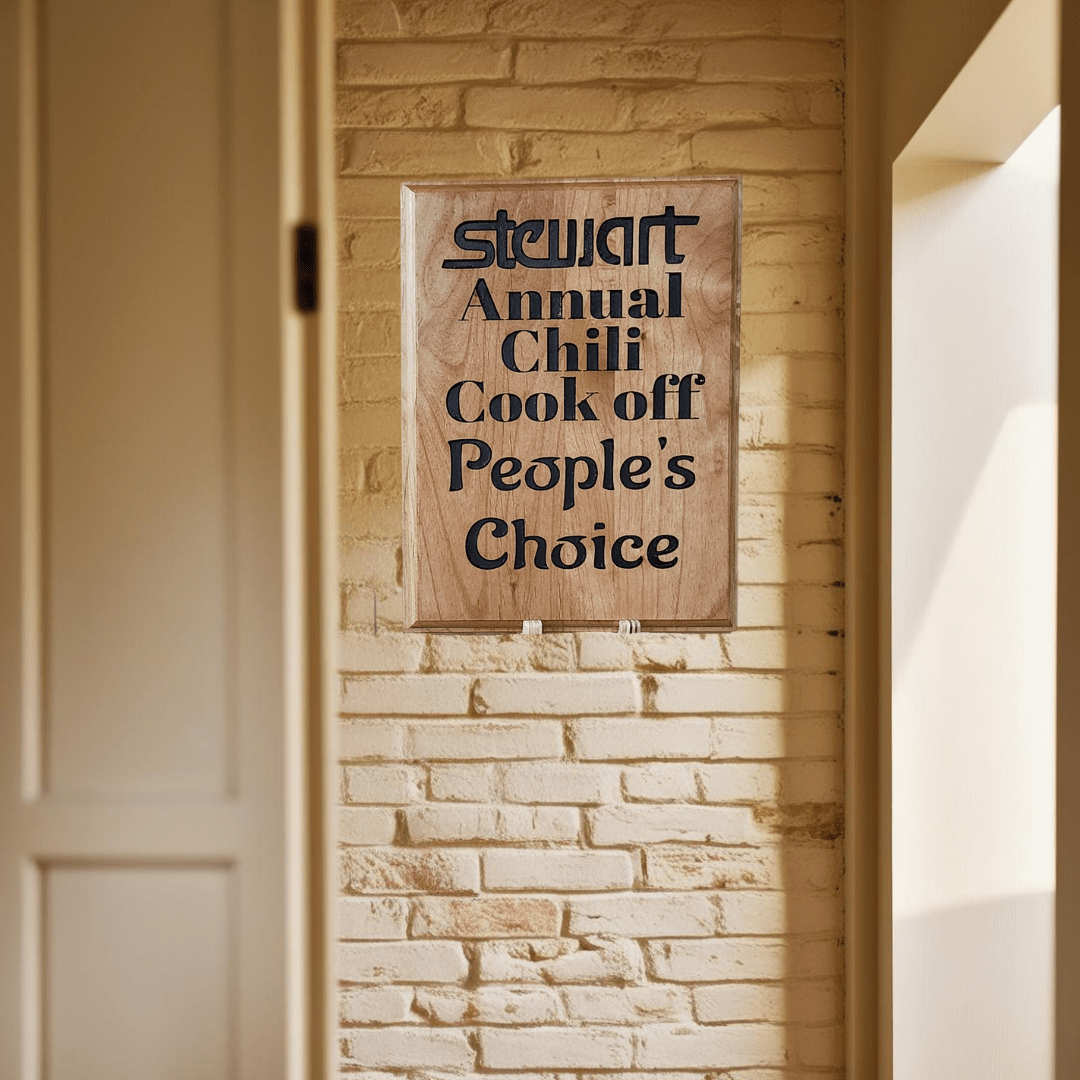 Plaque for Contest Winners or Runners Up - Hooyah Woodworks LLC