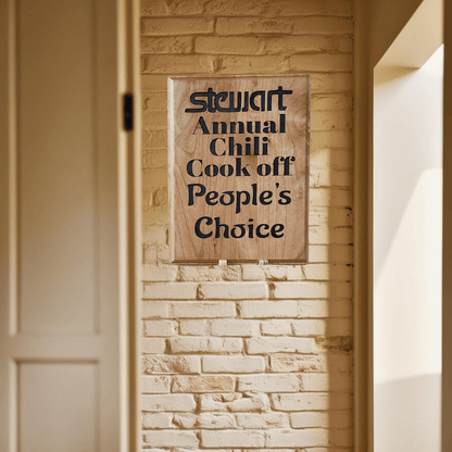 Plaque for Contest Winners or Runners Up - Hooyah Woodworks LLC