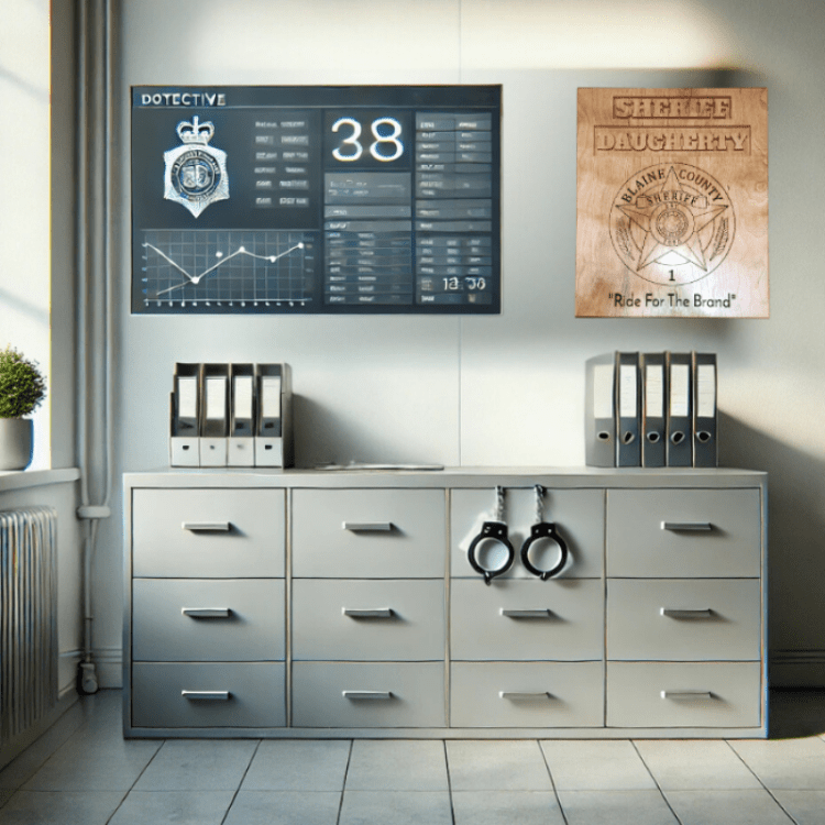 Police badge wall decoration - Hooyah Woodworks LLC