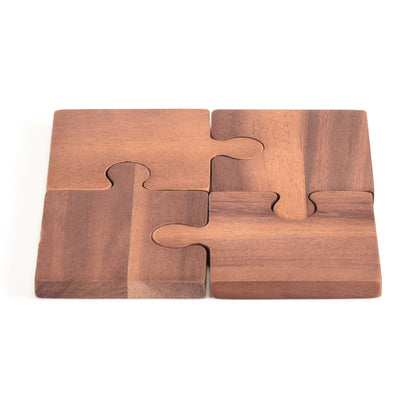 Puzzle Piece Coasters - s/4 - Hooyah Woodworks LLC