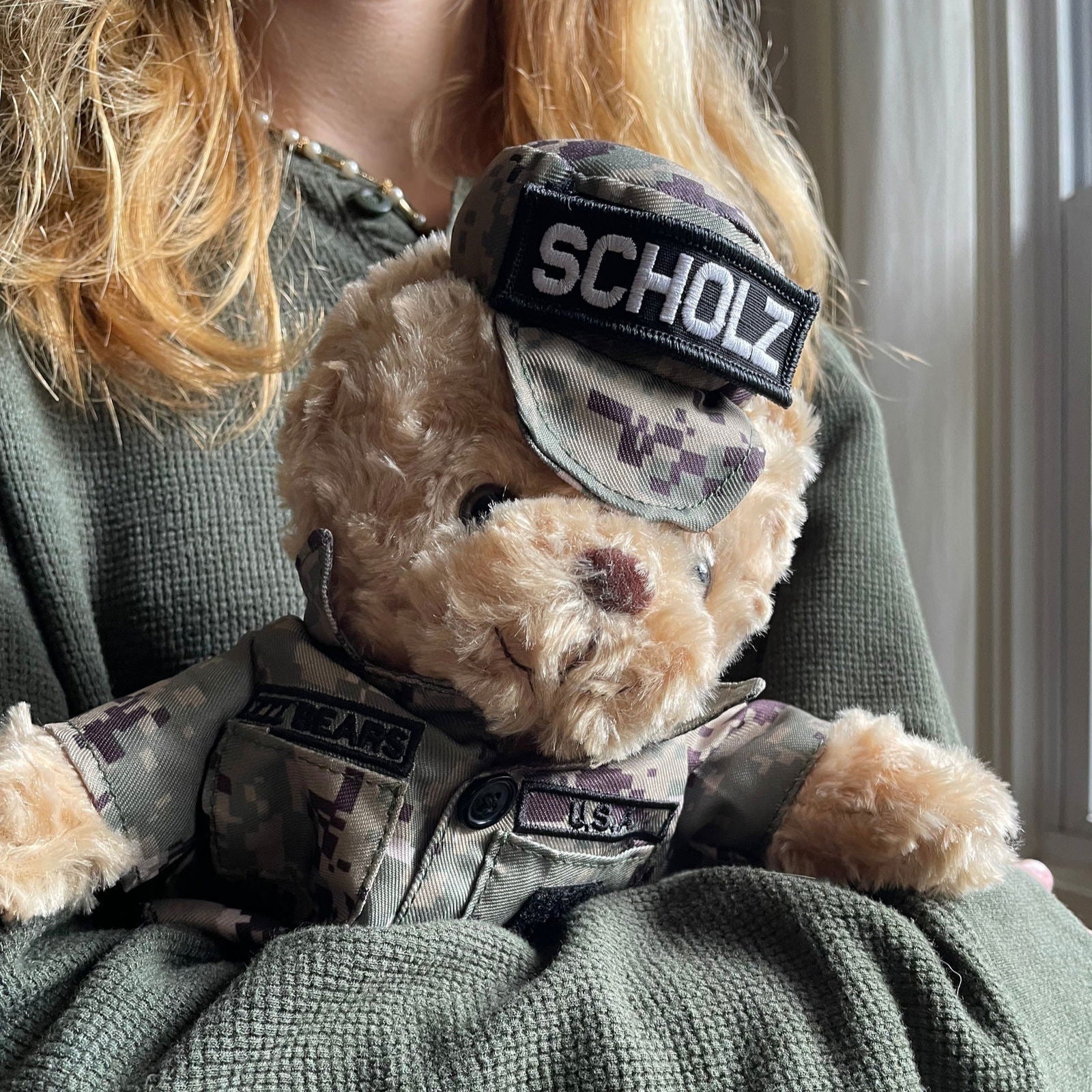 Sailor Sleeptight - Navy Teddy Bear Cammo - Hooyah Woodworks LLC